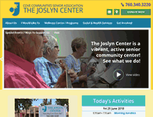 Tablet Screenshot of joslyncenter.org